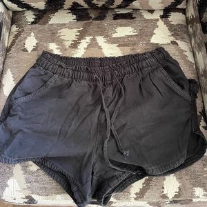 Black denim AE shorts. Size M